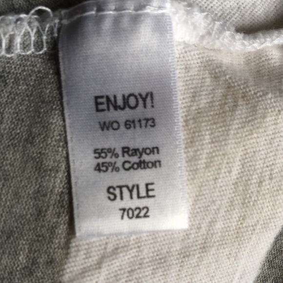 Michael Stars White Gray Yellow Stripe T-Shirt - Picture 7 of 8